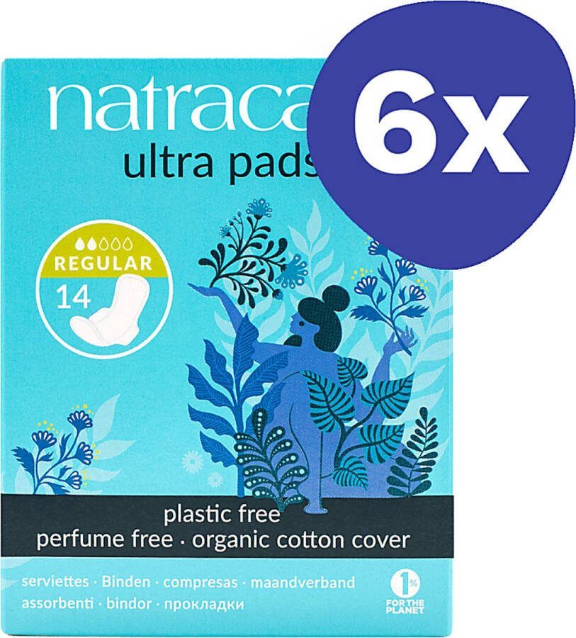 Natracare Maandverband Ultra Regular (6x 14 stuks)