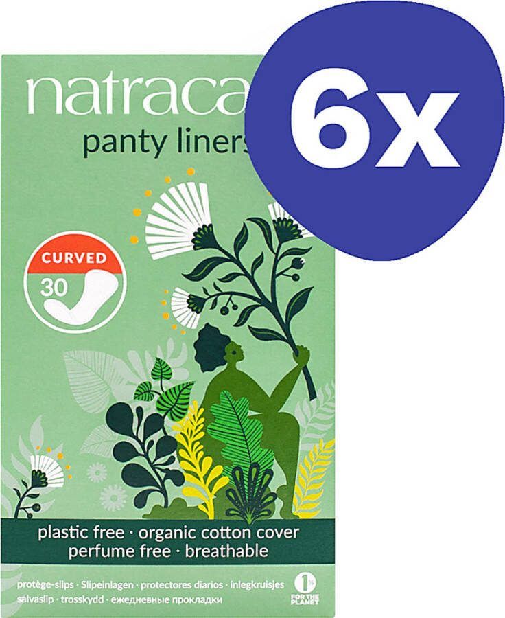 Natracare Natuurlijke Inlegkruisjes Curved (6x 30 stuks)
