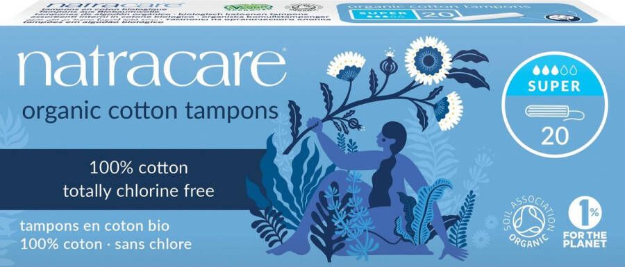 Natracare Super Tampons zonder Inbrenghuls