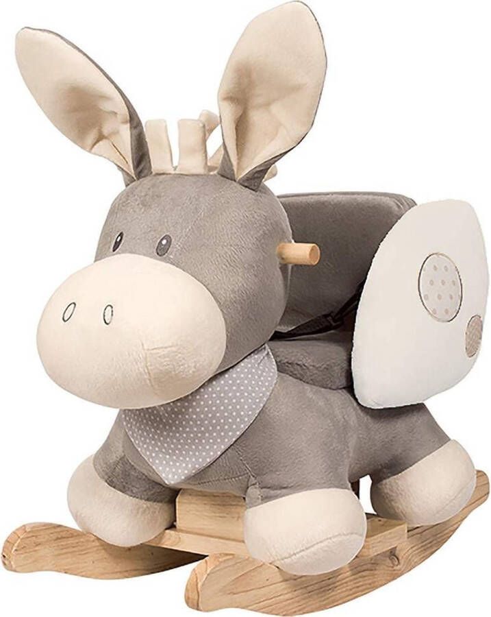 Nattou Ezel Cappuccino Hobbelpaard Schommelpaard 10 tot 36 maand Beige