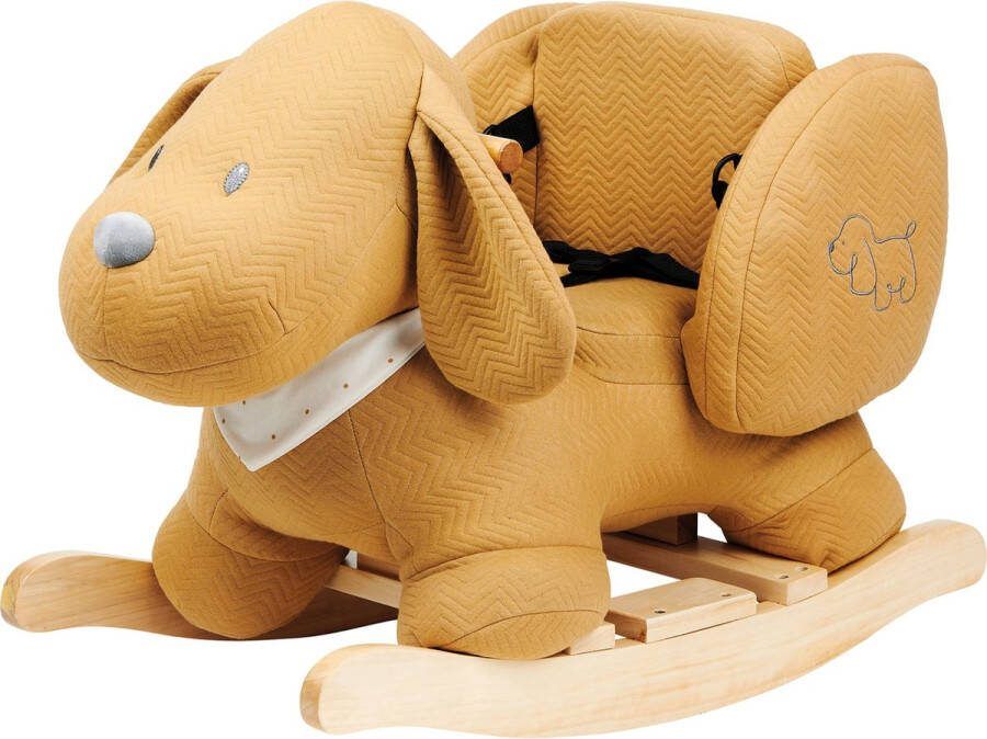Nattou Hond Charlie Schommelpaard Hobbelpaard Karamel 60 x 45 cm