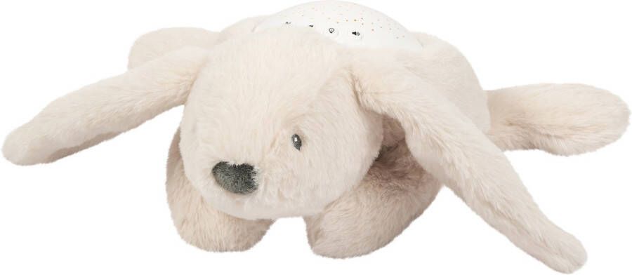 Nattou Konijn nachtlampen projector knuffel 26 cm Konijn Beige