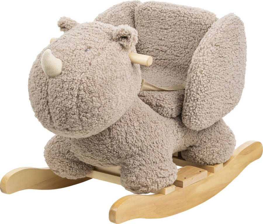 Nattou neushoorn Teddy schommelpaard Hobbelpaard 59 cm Taupe