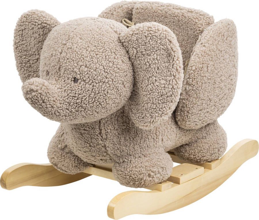 Nattou olifant Teddy schommelpaard Hobbelpaard 59 cm Taupe