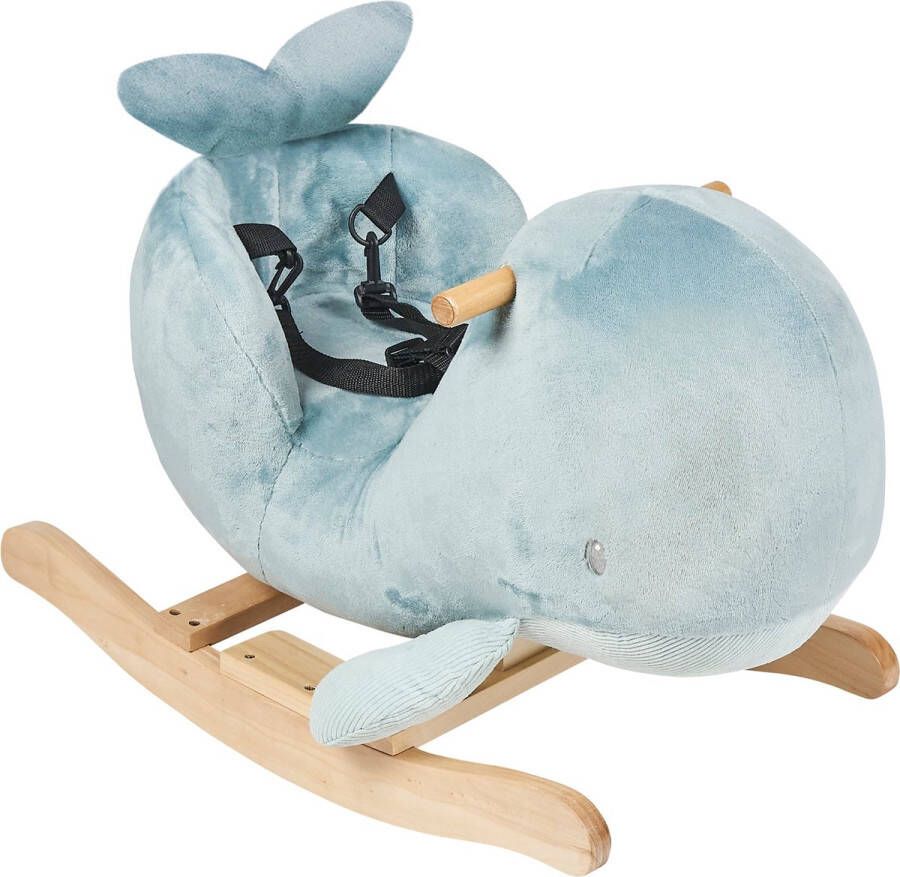 Nattou Schommelpaard Hobbelpaard Walvis Romeo Jules en Sally 60x30x45 cm Marmergroen