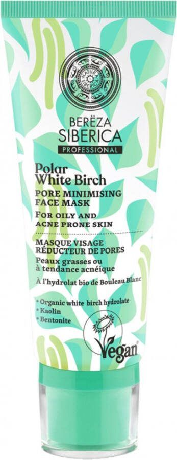 Natura Siberica Berëza Siberica Poriënverminderend Gezichtsmasker 100 ml