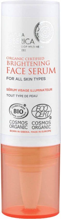 Natura Siberica Glans en Hydratatie Biologisch Verhelderend Gezichtsserum 15 ml