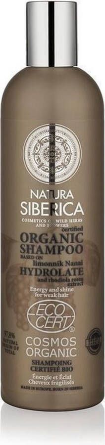 WAYS_ Natura Siberica Certified Organic Shampoo Energy And Shine For Weak Hair 400ml.