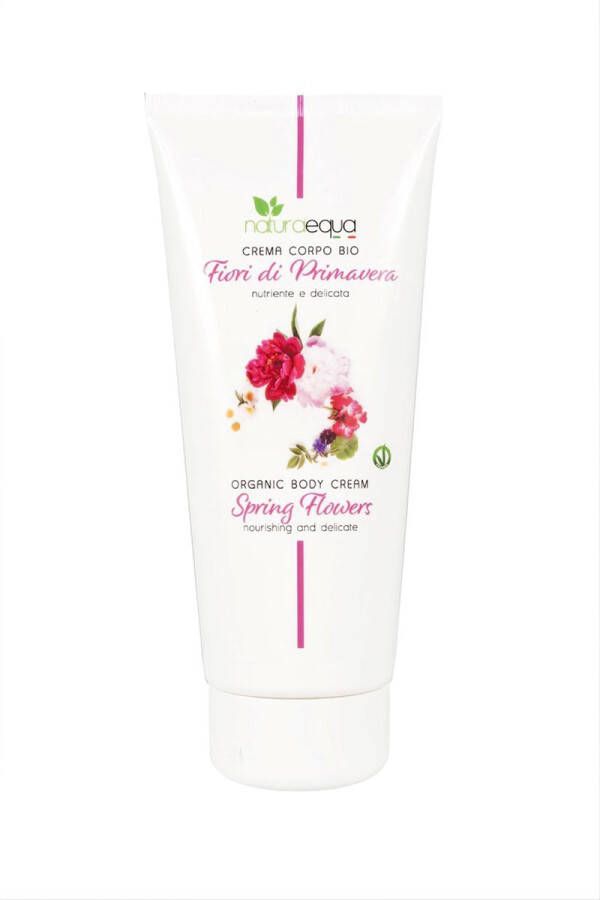 Naturaequa 6Sensi Organic Bodycrème Voorjaarsbloemen Vegan 200 ml