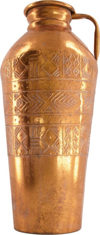 Natural Collections Vaas “Egyptian Copper” ↑48 cm ⌀20 cm hoog koper metaal