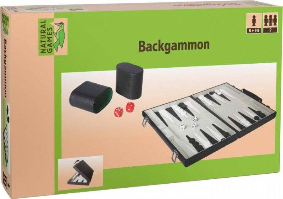 Natural Games NG Backgammon Kunstleder 47x37cm