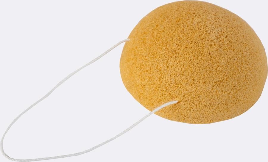 Natural Needs Konjak spons kurkuma geel exfoliëren 100% natuurlijk gezichtsreiniging