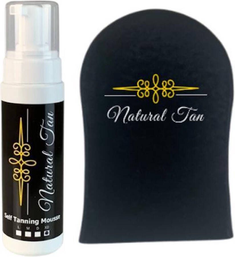 Natural Tan Self Tan Mousse incl. handschoen Extra Dark 200ml