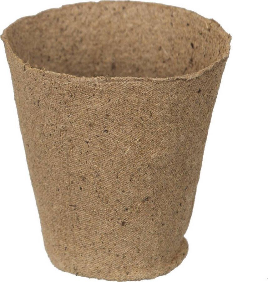 Nature 15x Biologisch afbreekbare stekpotjes kweekpot 8.5 x 8 x 8 cm moestuin turfpotjes