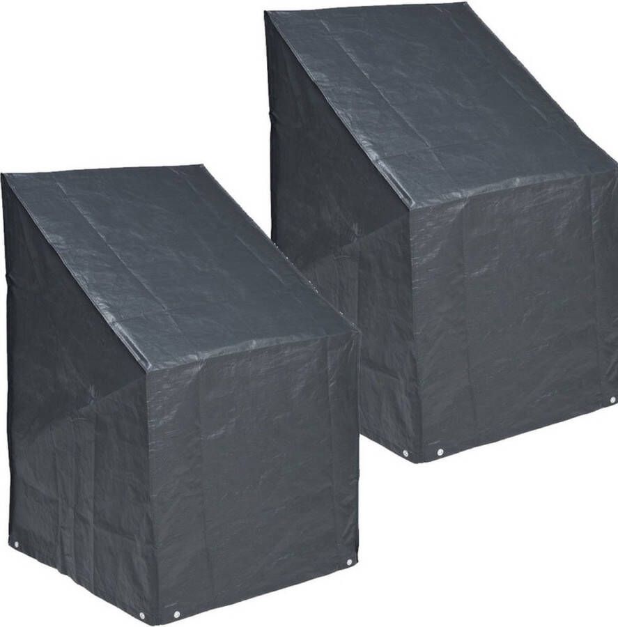 Nature 2x Afdekhoes beschermhoes tuinstoelen 68 x 110 cm Afdekhoezen beschermhoezen Tuinstoelenhoes Tuinstoelenbescherming