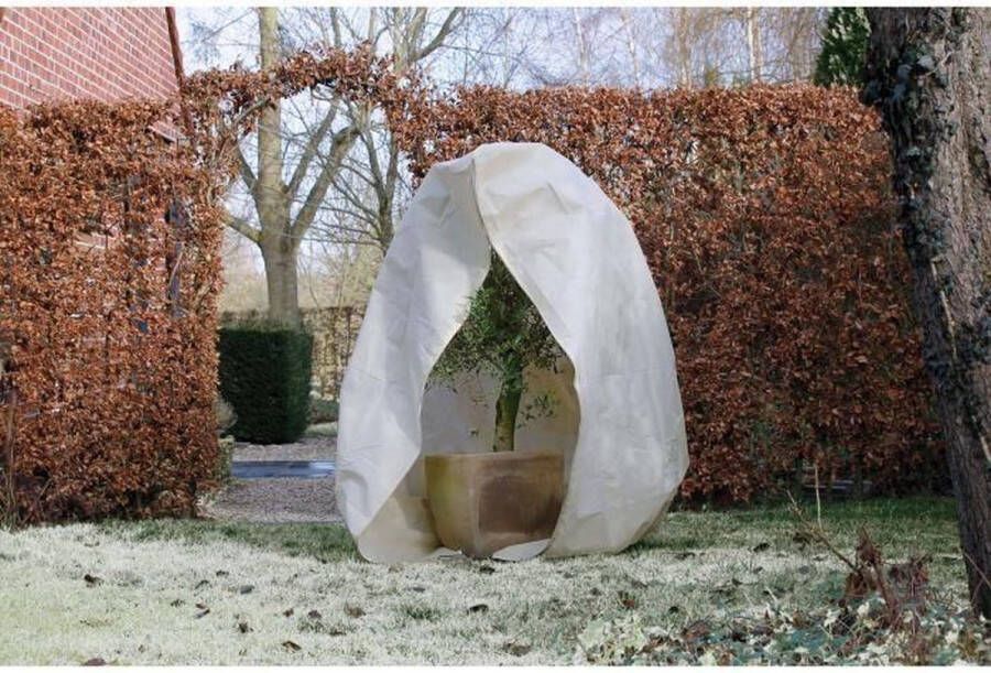 Nature Beschermhoes Winterafdekhoes Voor Planten Met Koord 50g m2 Ø100cm x 1 50mt Wit Kerstcadeau