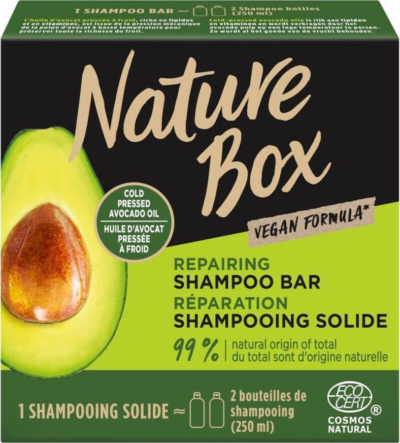 Nature Box 36x Avocado Repair Shampoo Bar 85 gr