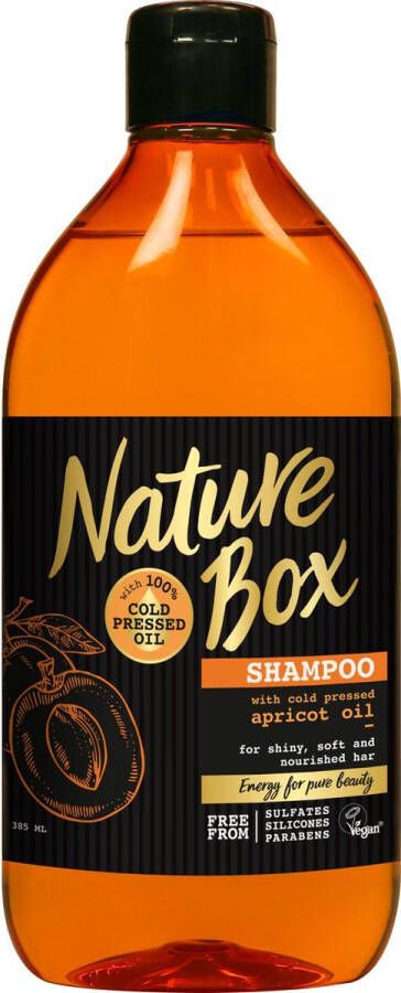 Nature Box Abrikoos Shampoo Vegan 385ml 6 stuks Voordeelverpakking