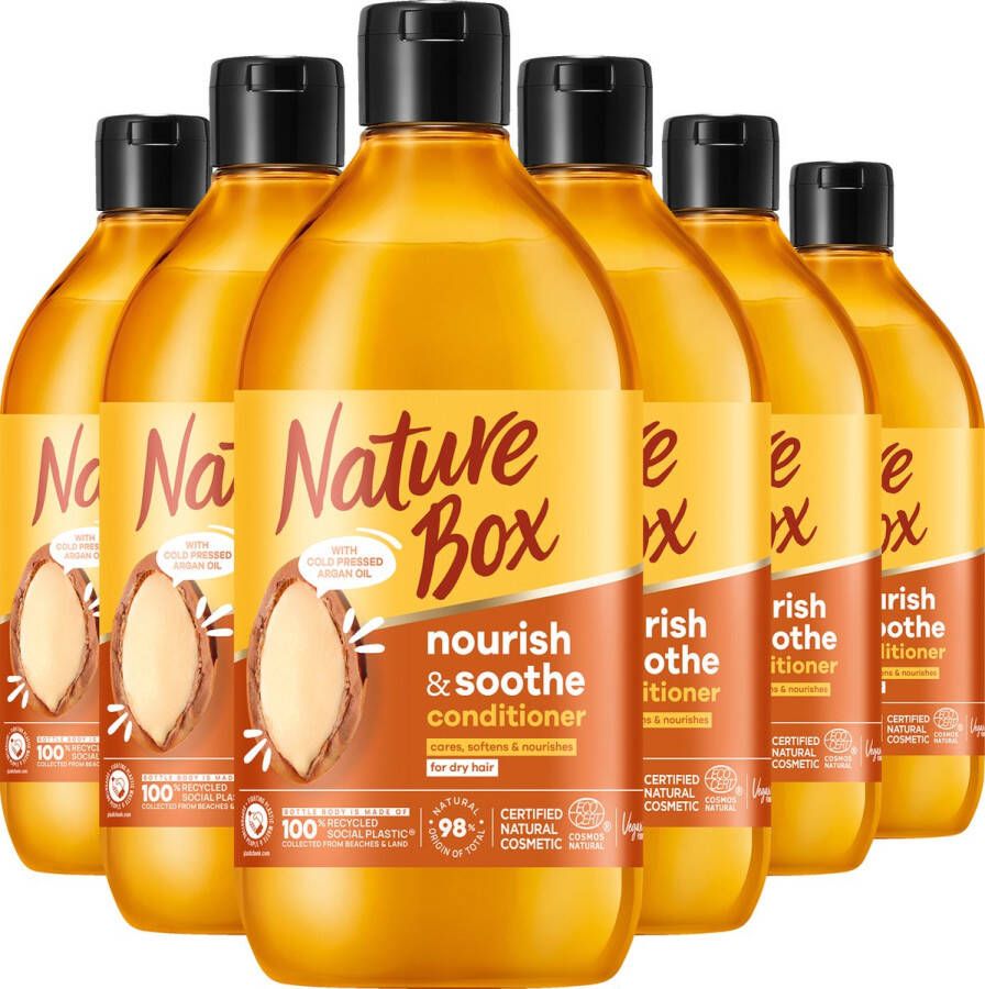 Nature Box Argan Conditioner Haarverzorging Voordeelverpakking 6 x 385 ml
