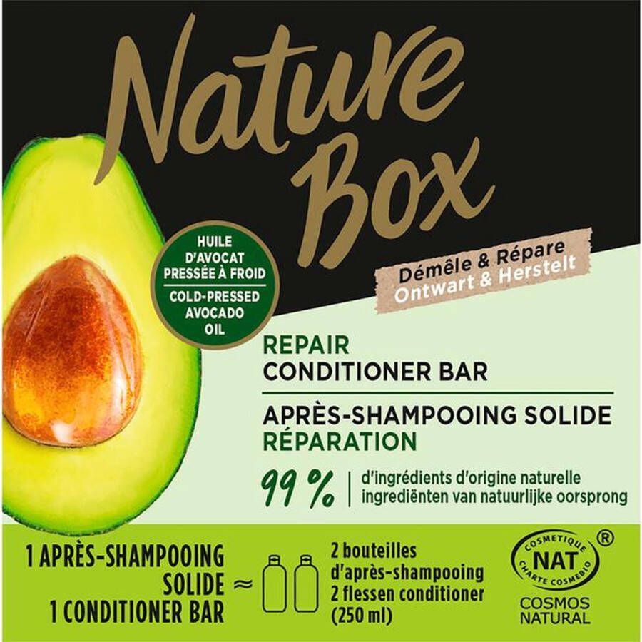 Nature Box Avocado Repair Conditioner Bar 80gr