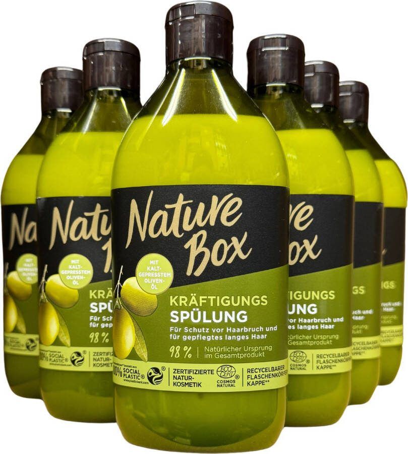 Nature Box Olijf Conditioner Haarverzorging Voordeelverpakking 6 x 385 ml