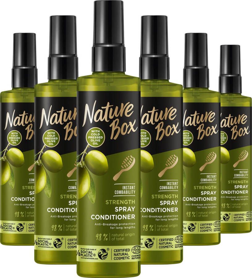 Nature Box Olive Anti-Klit Spray 6x 200 ml Voordeelverpakking