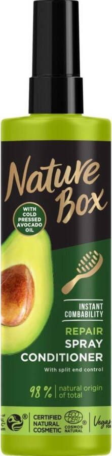 Nature Box Avocado Oil express spray hair conditioner met avocado olie 200ml
