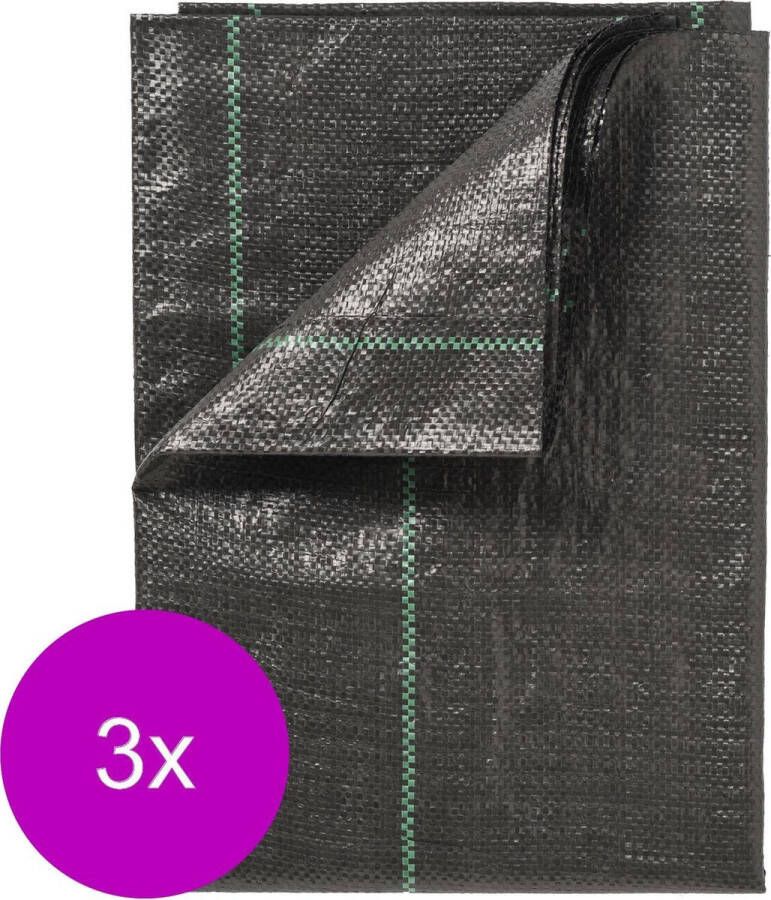 Nature Gronddoek Kleine Moestuinbak Zwart Groeifolie Gronddoek 3 x 134x134 cm