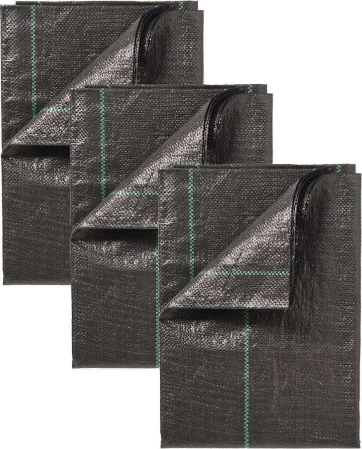 Nature Gronddoek Kleine Moestuinbak Zwart Groeifolie Gronddoek 3 x 134x84 cm