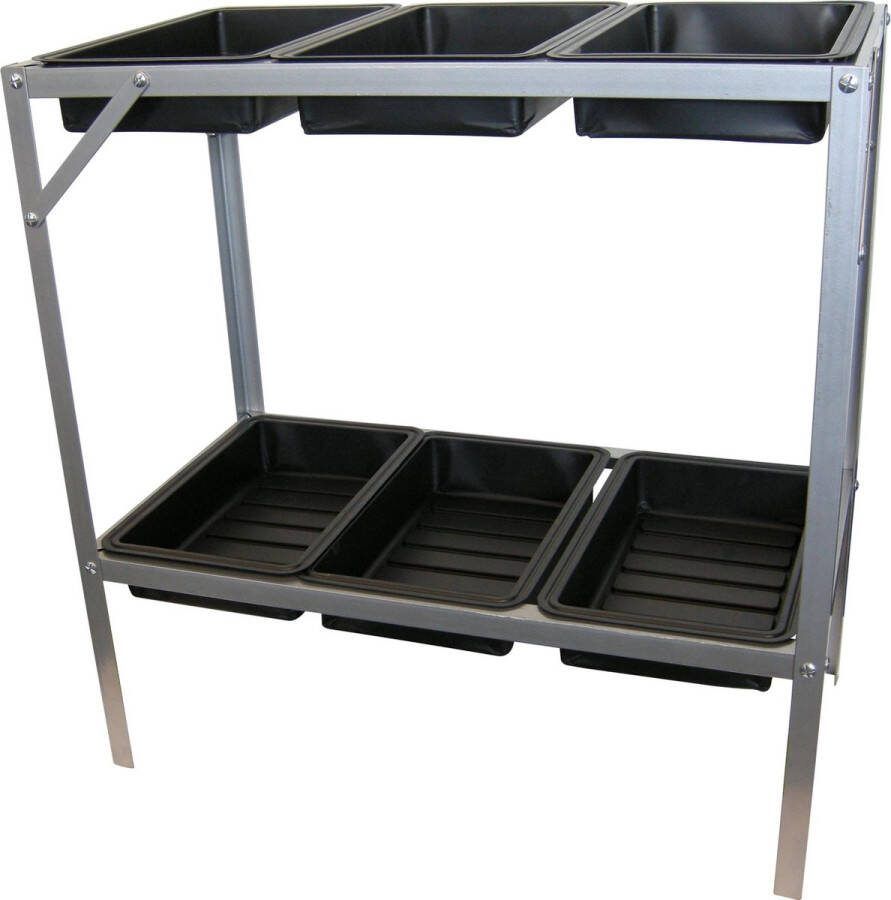 Nature Kweek- oppottafel H77 x 77 x 40cm met 6 kweekbakken