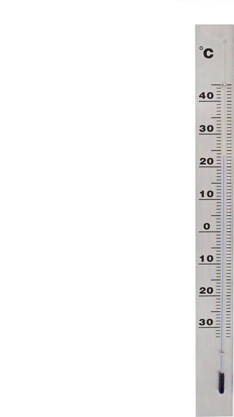 Nature Muurthermometer aluminium 37x3 8x0 6cm