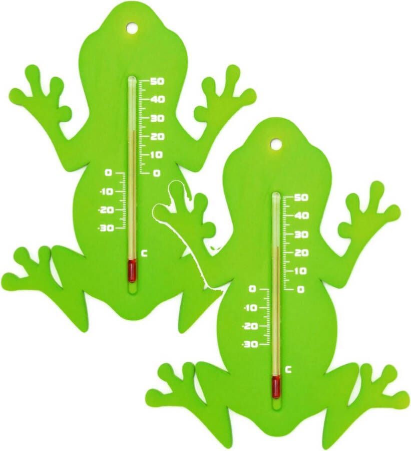 Nature Muurthermometer Kikker Thermometer 2 x Groen