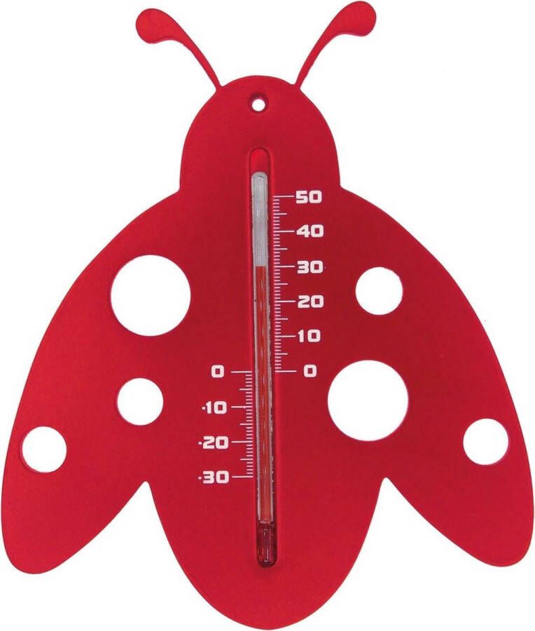 Nature Muurthermometer Lieveheersbeestje Thermometer Rood