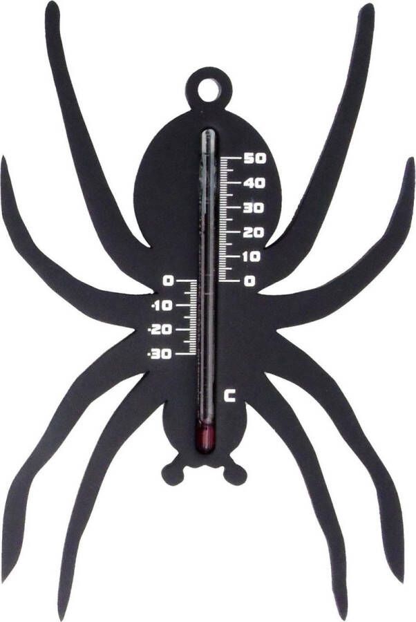 Nature Muurthermometer Spin Thermometer Zwart