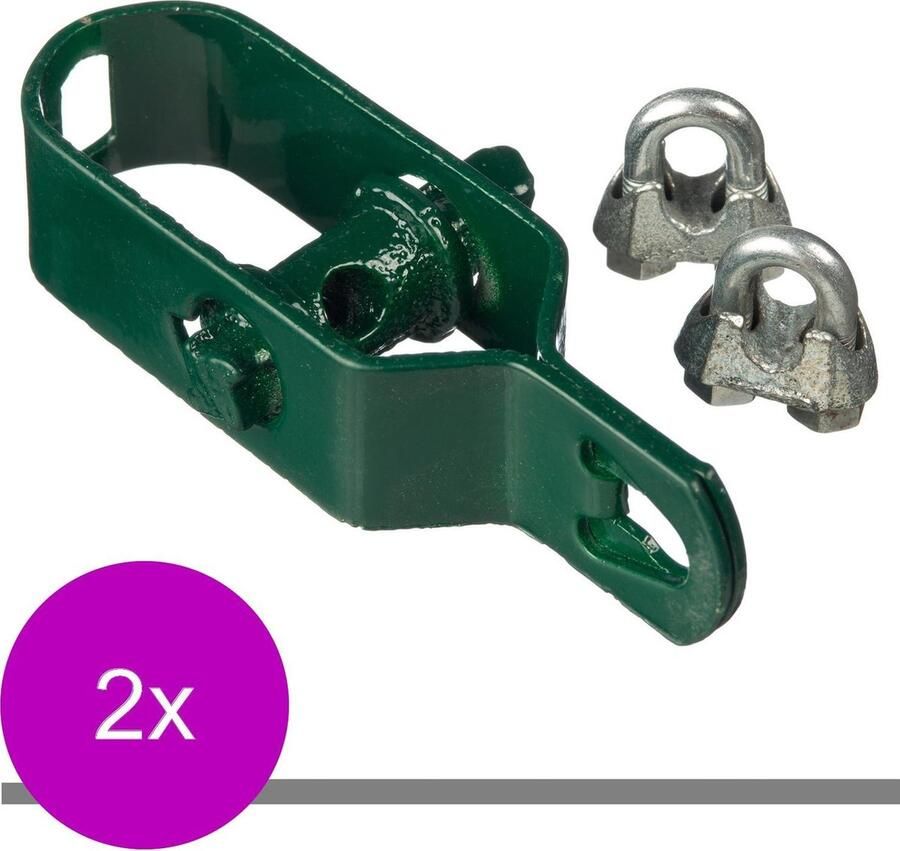 Nature Draadspanset Klim-En Geleide Artikel 2 x 2.3x4.5x10 cm Groen