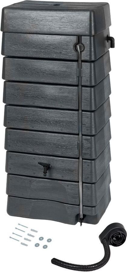 Nature Regentank 276L H134 5 x 58 5 x 39 5cm antraciet muurmodel