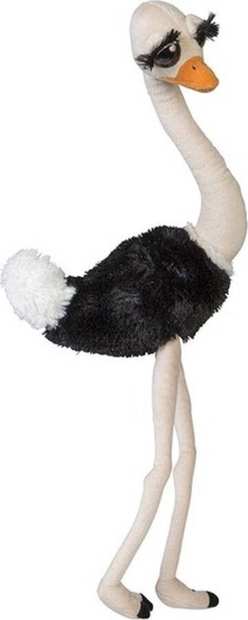 Nature Planet grote pluche struisvogel knuffel dier 65 cm Vogel knuffels