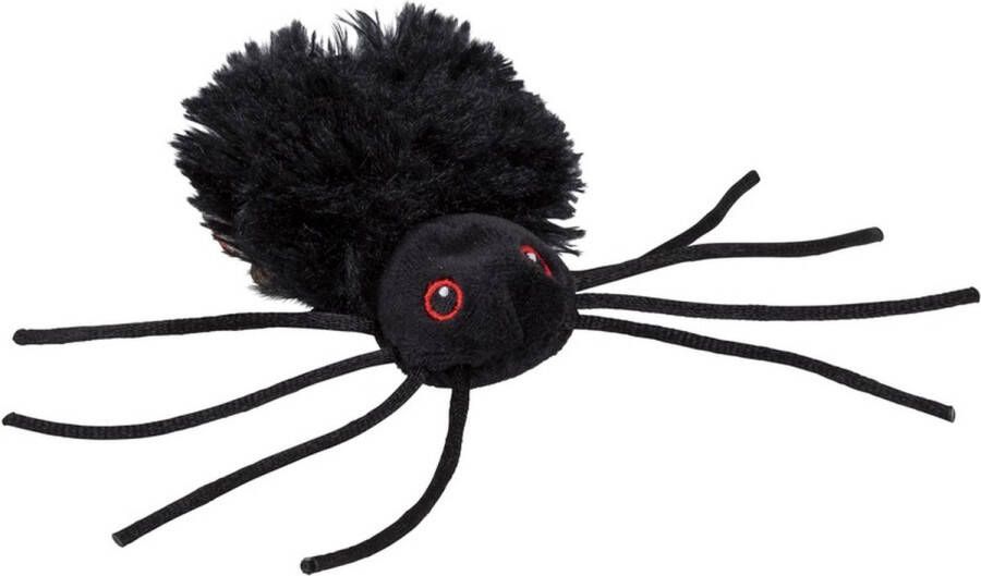 Nature planet Halloween Pluche zwarte spin knuffel 13 cm Speelgoed spinnen Halloween beestjes