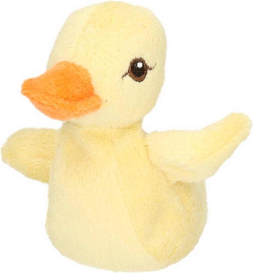 Nature planet Kleine Knuffel eendjes geel 10 cm kinder speelgoed