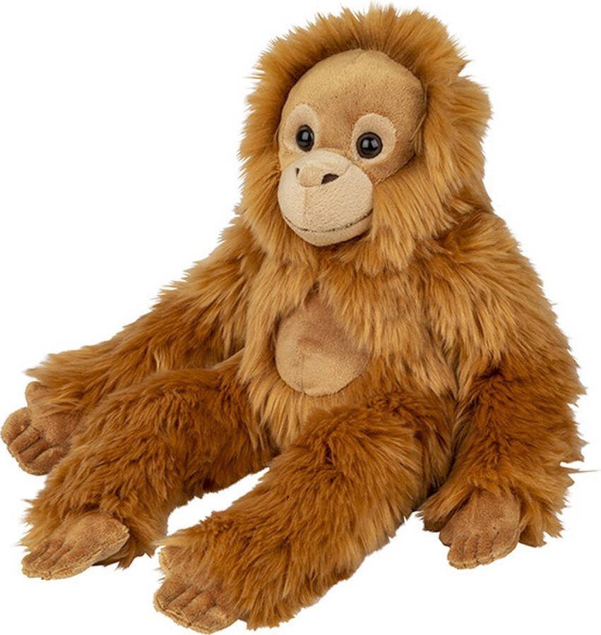 Nature planet Pluche Orang Utan Aap knuffeldier van 45 cm Speelgoed dieren apen knuffels cadeau voor kinderen