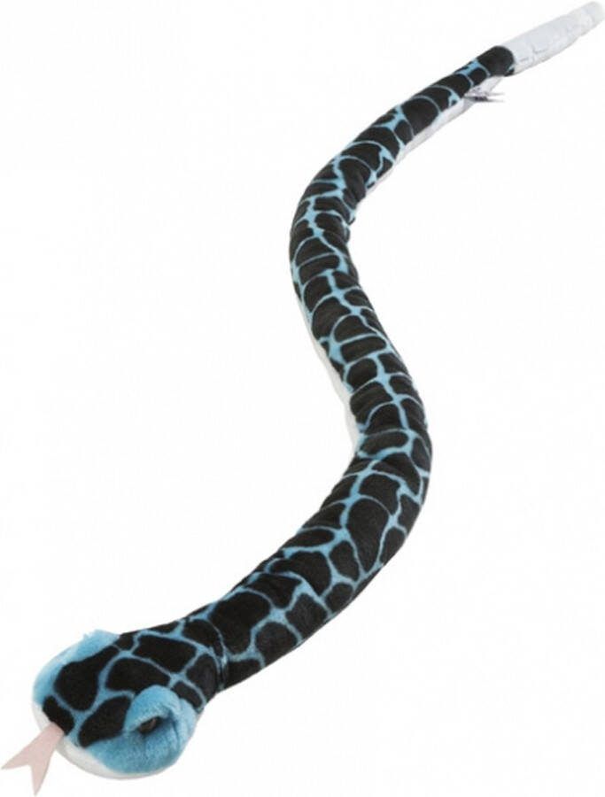 Nature planet Pluche blauwe ratelslang 152 cm