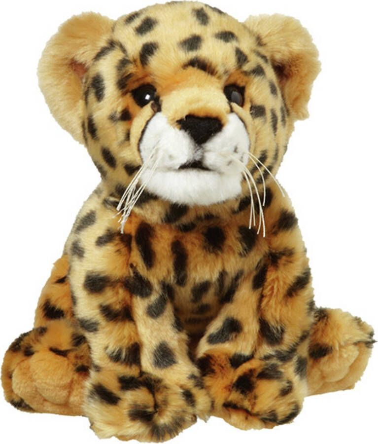 Nature planet Pluche Cheetah Jachtluipaard knuffel van 22 cm Dieren speelgoed knuffels cadeau Safari dieren