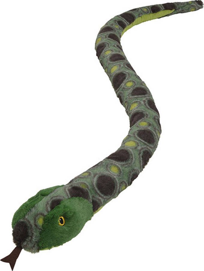 Nature planet Pluche dieren knuffels Anaconda slang van 150 cm Knuffeldieren slangen speelgoed