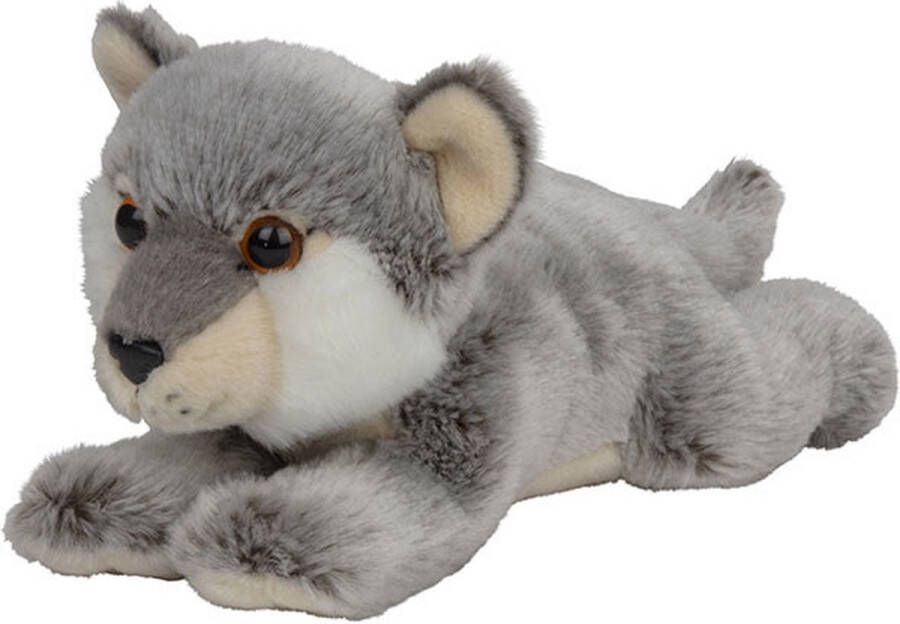 Nature planet Pluche dieren knuffels baby wolf van 33 cm Knuffeldieren speelgoed