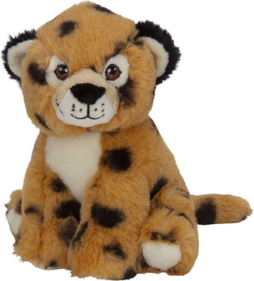 Nature planet Pluche dieren knuffels Cheetah Jachtluipaard van 16 cm Knuffeldieren speelgoed