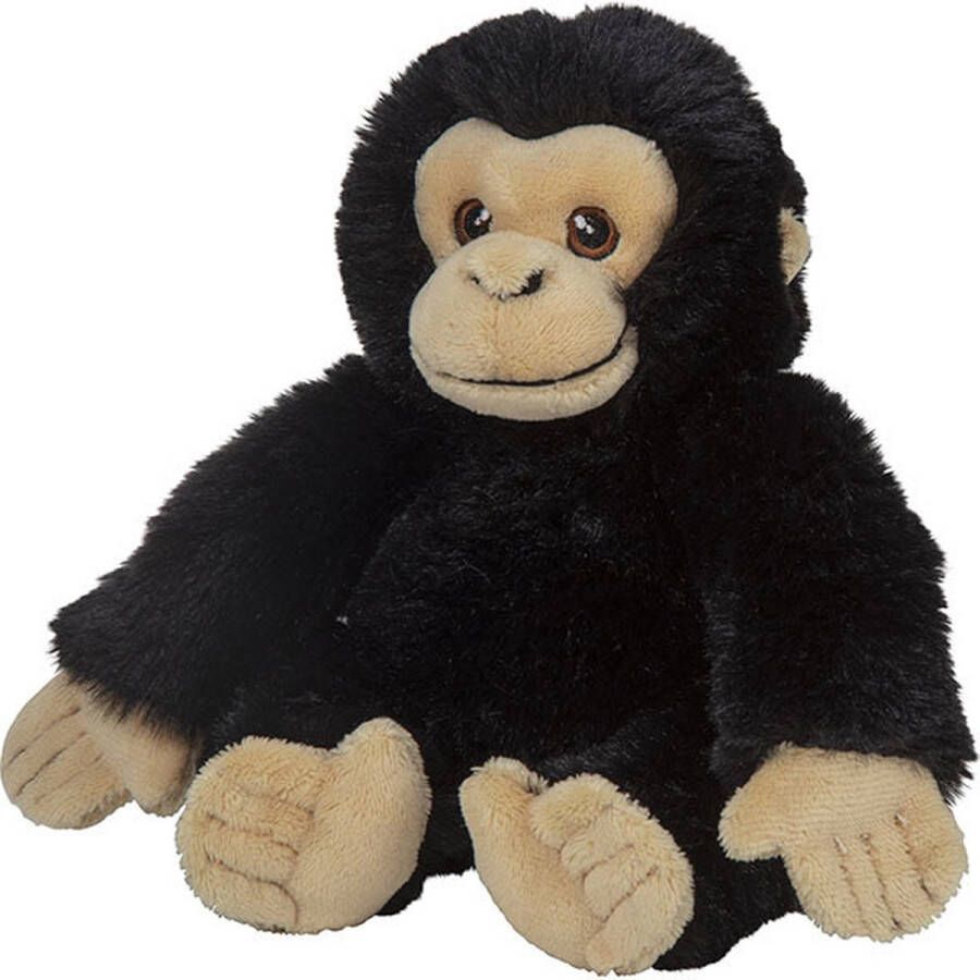 Nature planet Pluche dieren knuffels Chimpansee aap van 16 cm Knuffeldieren speelgoed