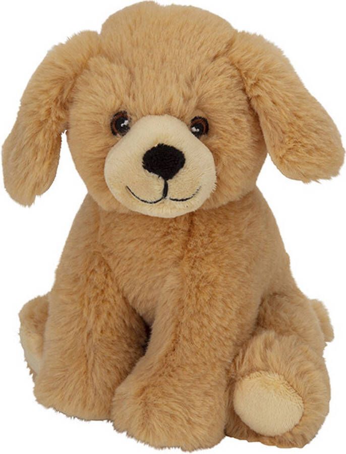 Nature Planet pluche dieren knuffel Golden Retriever hond blond 17 cm speelgoed cadeau Knuffel huisdieren