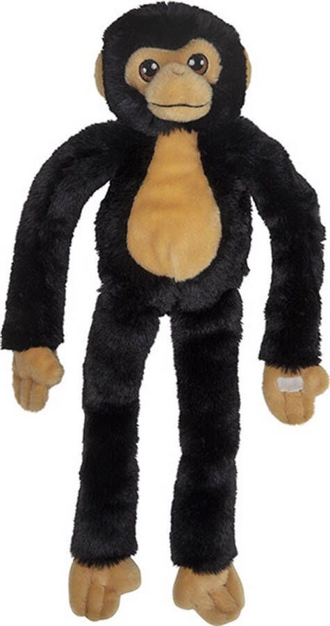 Nature planet Pluche dieren knuffels hangende Chimpansee aap van 48 cm Knuffeldieren speelgoed