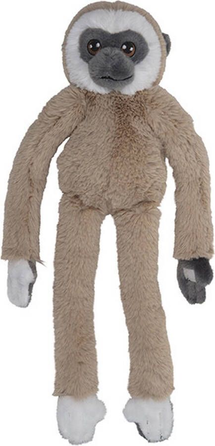 Nature planet Pluche dieren knuffels hangende Gibbon aap van 48 cm Knuffeldieren speelgoed