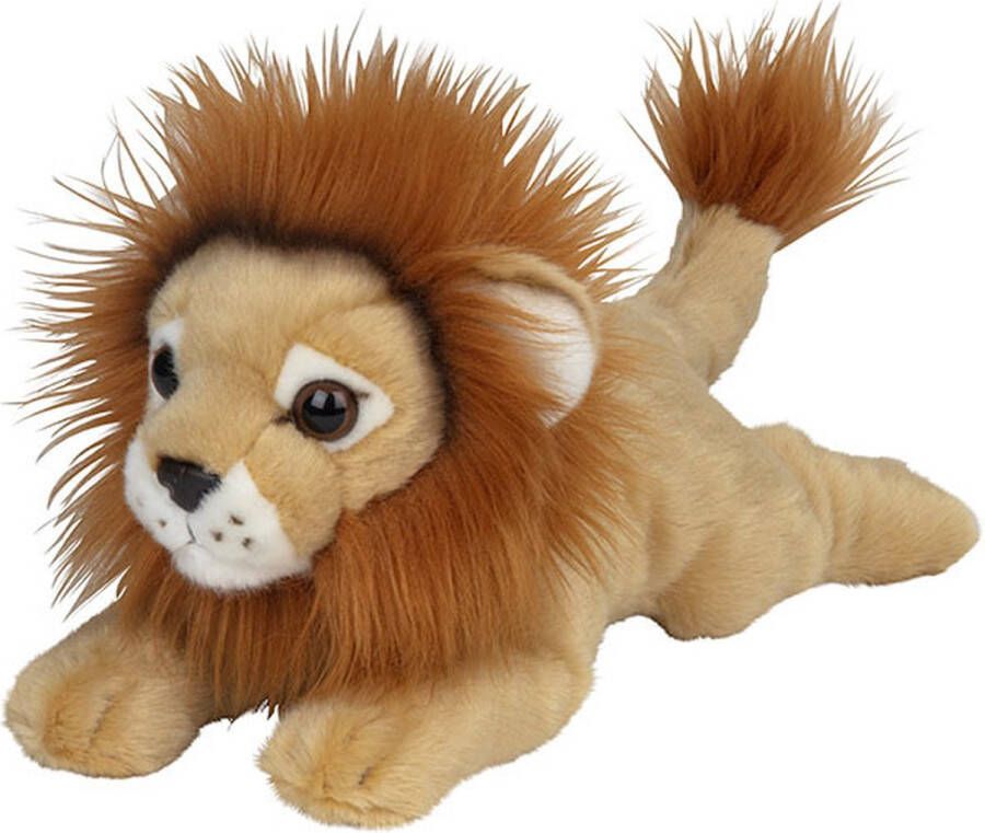 Nature planet Pluche dieren knuffels Leeuw van 33 cm Knuffeldieren speelgoed